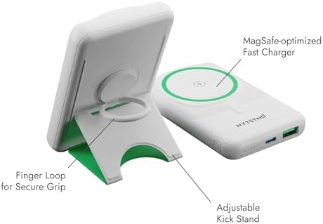 Ultra-Fast Magnetic Power Bank 10000 m Ah – Sleek Portable Charger for Smartphones with Enhanced Compatibility, Quick Charge Technology, and Adjustable Viewing Angle – Perfect for Travelers and Professionals