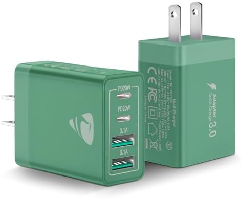 Aiminu 40 W 4-Port USB C Wall Charger Block 3-Pack – Efficient PD Fast Charging Solution for i Phone 15/14/13/12/11/Pro Max, i Pad & Android Devices – Ideal for Home, Travel, and Multi-Device Power Needs