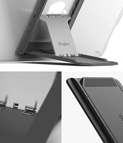 Elevate Your Tablet Experience with the Ringke Universal Adjustable Kickstand – Lightweight, Multi-Angle Holder for i Pad, Android Tablets, and E-Readers – Clear Mist Finish with Anti-Skid Silicone Pad for Secure Grip and Stylish Portability – Perfect for Streaming, Video Chats, and On-the-Go Use