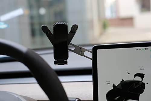 Revolutionary Tesla Phone Mount for Model 3 & Model Y – Automatic Gravity Grip Holder with Foldable Design for Ultimate Convenience – 2024 Tesla Accessory for Seamless Smartphone Integration and Enhanced Driving Safety