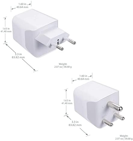 Compact Dual USB Travel Adapter for Effortless Charging in Australia, New Zealand, and China – Essential Type I Plug for Phones, Tablets, and Cameras – Quick Charge Capability with Universal Compatibility for Hassle-Free Global Adventures