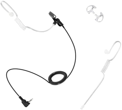 Arrowmax ASK75 Clear Tube Earpiece – FBI Style Listen-Only Headset for Seamless Communication with Motorola, Kenwood & Icom Radios – Ultimate Clarity, Discretion & Comfort for Security Professionals and Event Coordinators – Lightweight, Durable Design for Reliable Performance in Any Environment