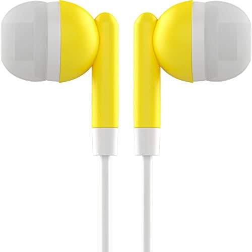 Maeline 100-Pack Bulk Earbuds with 3.5 mm Connector – Multi-Color Stereo Earphones for Schools, Events, and Promotions – Superior Sound Quality and Comfort for Everyday Use