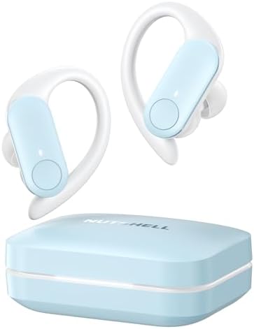 Maximize Your Fitness Journey with NS18 Wireless Earbuds – 12-Hour Playtime, Sweatproof Design, Tailored Sound via Custom App, and Robust 13 mm Bass Drivers for Deep Audio Experience, Featuring Bluetooth 5.3 for Seamless Connectivity (Black) – Ideal for Active Lifestyles and Audiophile Enthusiasts