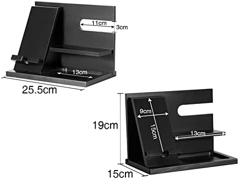 Gifts for Men, Wood Phone Docking Station, Mens Gifts for Birthday Gifts for Men or Gifts for Dad Fathers Day, Desk Workspace Organizer Nightstand Organizer Key for Wallet & Watch Holder – Enhanced Compatibility and Speed