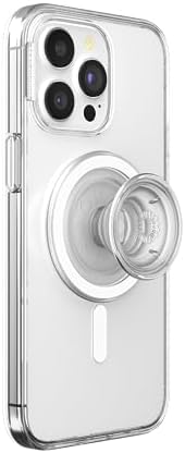 Transparent Mag Safe-Compatible Phone Grip Case for i Phone 15 Pro Max – Superior Drop Protection and Effortless Wireless Charging – Elevate Your Style with Enhanced Handling and Sleek Design