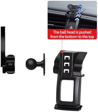 Maser Weller Premium Car Phone Holder for 2016-2021 Honda Civic – Mag Safe Compatible Air Vent Mount for 4-7 Inch Smartphones, Hands-Free Design for Enhanced Safety and Convenience, Effortless Installation and Sleek Aesthetic