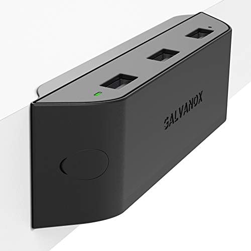 Efficient USB Multi-Port Desktop Power Station with Quick Charge 3.0 – Versatile 3-Port Hub for Rapid Charging of LG & Samsung Devices – 36 W Under-Desk Charging Solution for Enhanced Workspace Organization and Productivity
