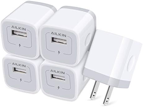 5-Pack Dual Port USB Wall Charger – Fast Charging Power Adapter Cube for i Phone 16, Samsung Galaxy, and More – Compact Travel Brick with Safety Features for Quick Device Charging and Enhanced Compatibility – Ideal for Home and On-the-Go Use