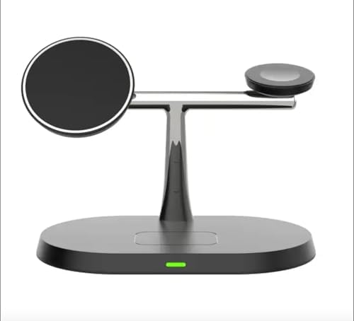 Revolutionize Your Charging Routine with the Supercharger Elite 3-in-1 Magnetic Charging Station for i Phone and Apple Watch – Rapidly Charges i Phone 15/14/13/12 Pro Max/Plus/Mini & Apple Watch Ultra 2/Series 9-3 – Stylish, Compact Design for Home or Travel – Perfect Wireless Charger for Streamlined Efficiency and Enhanced Compatibility
