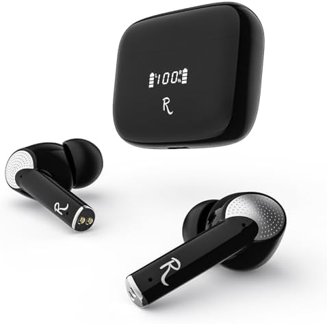 RAHMANIA 5.4 Bluetooth Wireless Earbuds – Next-Gen Noise Cancelling Headphones for i Phone & Gaming – 47-Hour Continuous Playtime, Deep Bass Sound – Ultimate Portable Charging & Crystal-Clear Call Clarity for On-the-Go Music Enthusiasts