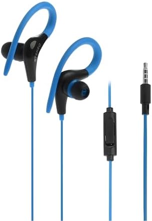 Premium Wired Earphones with Microphone for Active Lifestyles – Noise Cancelling In-Ear Headphones with Deep Bass Stereo Sound for Workouts, Gaming, and Clear Calls (Black) – Versatile Compatibility and Ergonomic Comfort