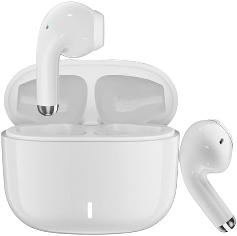 Premium Bluetooth 5.3 Wireless Earbuds for i Phone 16 & Galaxy S25 – Unmatched Noise-Canceling In-Ear Headphones with Deep Bass – Built-In Microphone for Seamless Calls – Sweatproof, Lightweight Design for Ultimate Comfort – Quick Charge Technology for Endless Audio Enjoyment