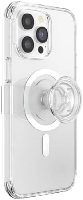 Pop Sockets i Phone 14 Pro Case with Integrated Slidable Grip & Kickstand – Pink Opalescent – Ultimate Wireless Charging Compatibility, 10 ft Drop Protection, and Easy Mag Safe Integration for Enhanced Mobile Experience