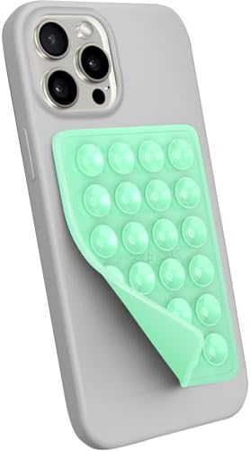 Premium Silicone Suction Phone Mount for i Phone & Android – Hands-Free Holder for Tik Tok, Selfies & Fidgeting – Versatile Shower Mirror & Smooth Surface Compatibility – Stylish Chocolate Finish for Enhanced Functionality and Aesthetic