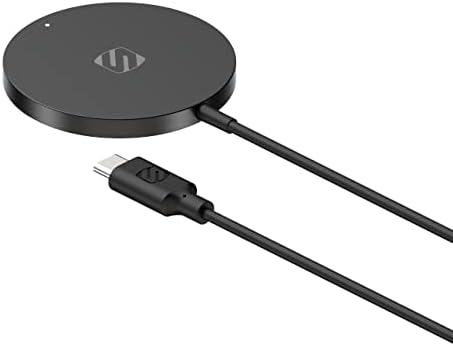 Scosche MSQP Magnetic Wireless Charger – Ultra-Fast Mag Safe Charging Pad for i Phone 12, 13, 14, Air Pods, and More | Sleek Black Design for Effortless Power | Compact and Versatile Wireless Charging Solution for Home and Travel