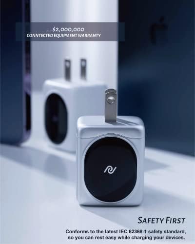 65 W USB-C Ga N Charger for Mac Book Pro/Air, i Pad Pro, and More – Ultra-Compact Fast Charging Solution with Enhanced Compatibility for i Phone 15/14/13 and Google Pixelbook – Efficient Power Delivery and All-in-One Protection