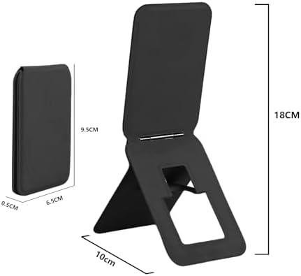 for Magsafe Phone Stand for iPhone 16-12, Black, Magnetic Foldable Tripod with Angle Adjustment – Enhanced Compatibility and Speed