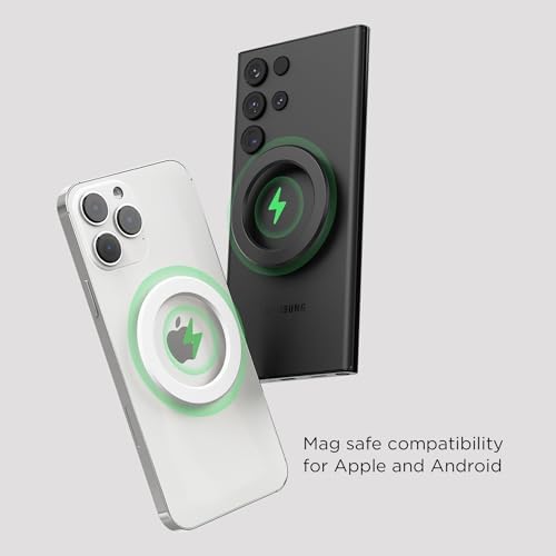 Mooas 15 W Fast Wireless Car Charger with Magnetic Air Vent Mount – Enhanced Stability, Built-in Cooling Fan, and Universal Compatibility for i Phone, Galaxy, LG – Effortless Charging Experience on the Go