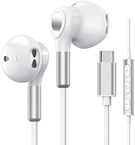 Premium USB C Earbuds for Samsung Galaxy, i Phone & Pixel | High-Fidelity Wired Headphones with Mic & Volume Control | Ultimate Comfort and Versatile Compatibility for Audiophiles and Professionals