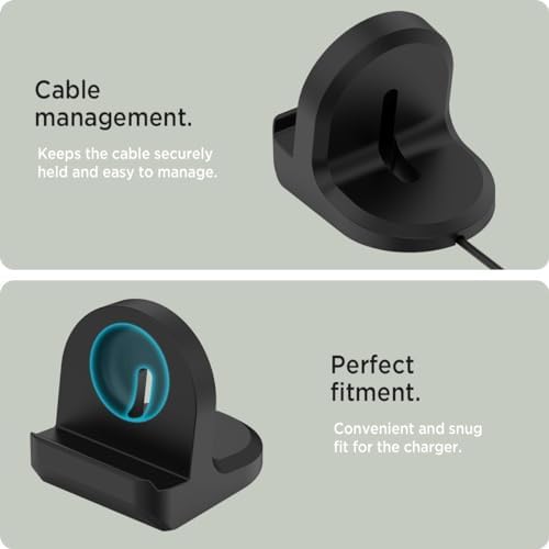 Elevate Your Charging Routine with Miimall’s Premium Non-Slip Silicone Dock for Google Pixel Watch 2 – Ingenious Cable Management, Quick-Power Solution, and Stylish Design for Effortless Access and Enhanced Aesthetics (White)