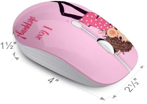 Ultra-Quiet Wireless Mouse with Nano Receiver – Perfect for PC, Laptop & Mac Book | Portable Optical Mice for Effortless Navigation | Ergonomic Design for Comfort & Productivity | Ideal for Mobile Professionals & Students