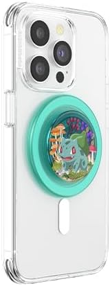 Mag Safe-Compatible Pop Socket Phone Grip Featuring Sleepy Bulbasaur – Secure Hands-Free Kickstand with Wireless Charging Support – Ideal Pokémon Accessory for Enhanced Device Handling and Viewing Experience