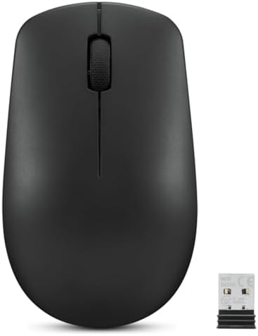 Lenovo 530 Wireless Mouse – Ergonomic Abyss Blue Design with 2.4 GHz Nano USB Receiver, 1200 DPI Optical Sensor for Precision Tracking, Lightweight & Portable for Effortless Navigation, Ideal for Left & Right-Handed Users, Perfect Companion for Work or Travel