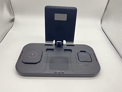 Revolutionize Your Charging Routine with the Advanced 4-in-1 Wireless Charging Station for Apple Devices – Seamless Power Hub for i Phone 15 Pro Max, Air Pods Pro 2, i Pad, and Apple Watch Series 9/8/7 – Sleek Design with Fast Charging & Safety Features for Home and Office Efficiency