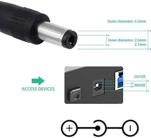 Universal 18 V 2 A AC Adapter with 8 Interchangeable Tips – Versatile and Compact Power Supply for 100-240 V Input, Ideal for 1 A to 2 A Devices – Reliable DC Converter with Standard 5.5 x 2.5 mm Output Jack – Perfect for Home, Travel, and Electronic Equipment Compatibility