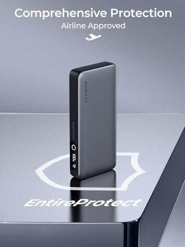 High-Capacity 20000 m Ah 65 W Portable Power Bank – Ultra-Fast USB-C Charger with 3 Ports & Digital Display for Seamless Charging of Mac Book, i Pad Pro, i Phone 16/15/14/13/12, Samsung Devices, Steam Deck, and Air Pods – Optimal Compatibility & Travel-Friendly Design