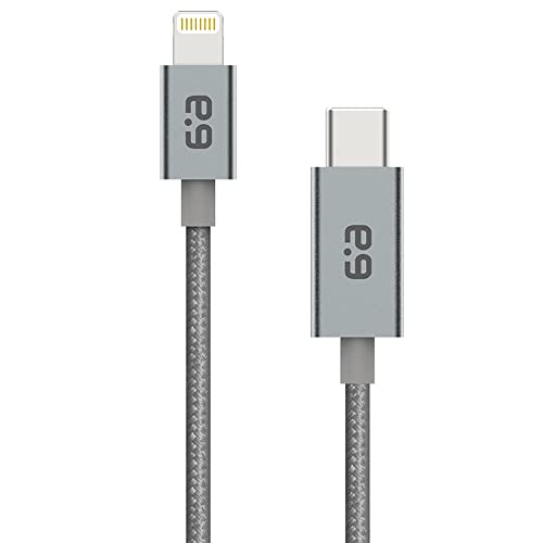 Pure Gear 10 FT Braided USB C to Lightning Cable – Apple MFi Certified for Fast Charging & Data Syncing – Durable Tangle-Free Design Compatible with i Phone 14, 13, 12, SE & i Pad – Enhanced Power Delivery & Flexibility for Ultimate Connectivity