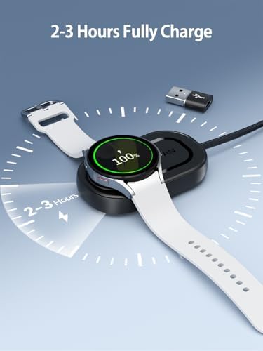 Revolutionary LVFAN Retractable Charger for Samsung Galaxy Watch 7, Ultra 6 – High-Speed USB-C & USB-A Charging Solution with Optimal Compatibility for All Models – Space-Saving Tangle-Free Design for Seamless Power Management and Enhanced Performance