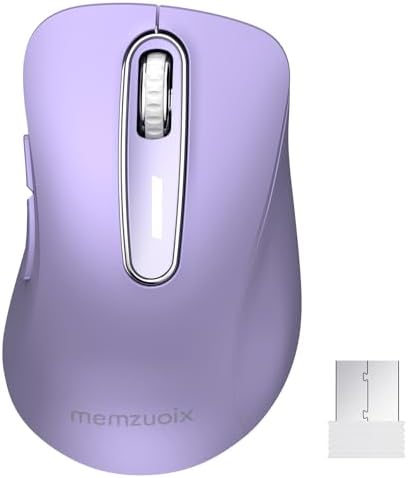 Upgrade Your Workflow with the Memzuoix 2.4 G Wireless Mouse – Ergonomic and Portable 1400 DPI USB Mouse for Laptop, PC & Desktop | 5 Customizable Buttons for Ultimate Control | Ideal for Professionals and Casual Users Alike