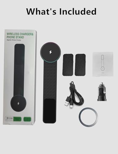 Mag Safe Car Mount Charger – 15 W Wireless Fast Charging Magnetic Phone Holder for i Phone 16/15/14/13/12 – Flexible Dashboard Design for Ultimate Convenience and Safety – Sleek Black Finish for Enhanced Vehicle Aesthetics – Efficient Power Delivery and Hands-Free Operation