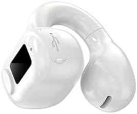 Next-Gen Bluetooth 5.3 Sport Ear Clip Headphones – Open Ear Design with IPX5 Waterproofing, Advanced Noise-Canceling Wireless Earbuds Featuring Battery Life Indicator, Ideal for Fitness Enthusiasts and Cross-Platform Compatibility with Android/i OS Devices