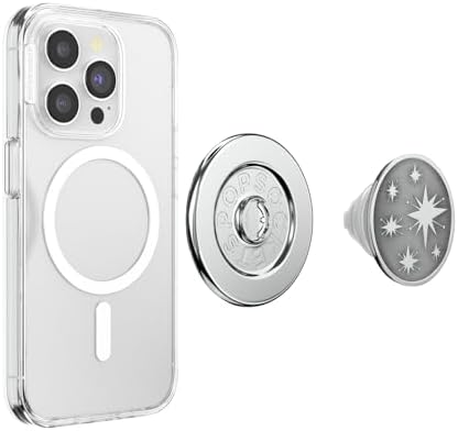 Mag Safe Pop Grip for i Phone – Magnetic Phone Stand with Swappable Top – Bon Bon Black – Ergonomic Secure Grip for Hands-Free Viewing & Wireless Charging Compatibility – Ultimate Mobile Accessory for Enhanced Usability and Style