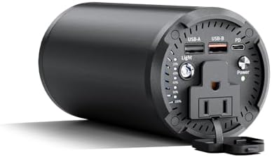 High-Capacity Portable Laptop Power Bank with 100 W AC Outlet – 65 W PD Fast Charging External Battery Pack for Laptops, Tablets, and Smartphones – Ideal for Travel, Camping, and Emergency Power Needs – Lightweight, Durable Design with Universal Compatibility