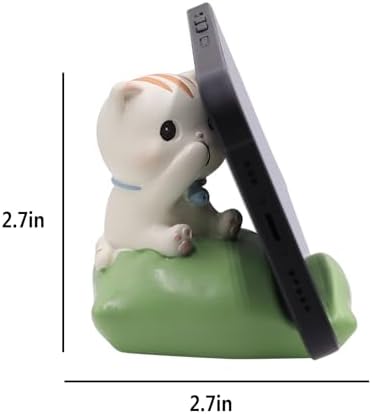Desk Cell Phone Holder Stand Cute Animals Resin Smartphone Holder Bracket for Office Free You Hands Home Ornament – Enhanced Compatibility and Speed