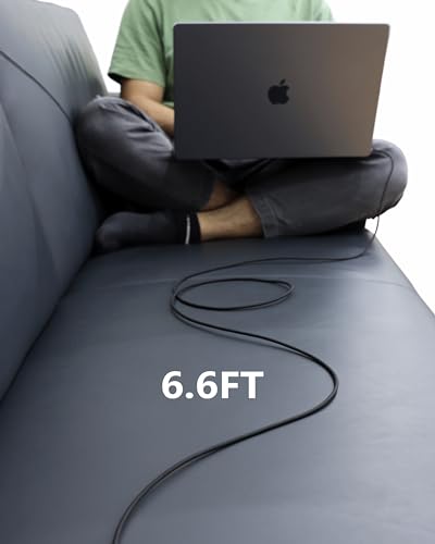 Magnetic USB-C Charging Cable (2 m) – Midnight Blue – Fast 3-in-1 Charge for Mac Book Air & Pro – Effortless Magnetic Connection, Durable Design for Ultimate Convenience – Perfect for Home & Office Use