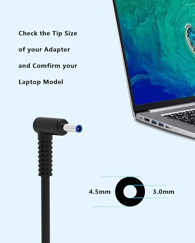Efficient 45 W HP Laptop Charger – High-Speed AC Adapter for Pavilion 15 & 17 Series – Ultimate Compatibility & Robust Protection Features – Perfect Replacement for 15-dy, 15-db, 15-da Models – Smart Charging with Overload Safeguards – Reliable Power Supply Cord for Work & Play – Experience Enhanced Performance & Peace of Mind