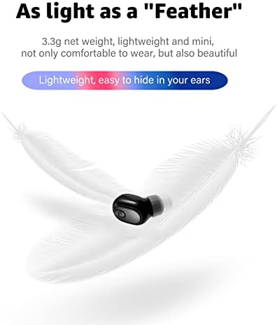 Ultra-Compact Bluetooth Wireless Earbud with 12-Hour Playtime – Invisible Sports Headphone for Ultimate Comfort and Superior Sound Quality – Ideal for Active Lifestyles, Work, and Relaxation – Chic Beige Design for Discreet Listening
