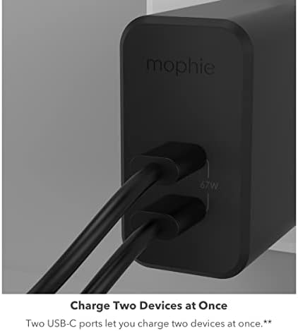 Mophie Speedport 20 W USB-C Fast Charger – Compact Ga N Technology Power Adapter for Mac Book Pro 13, i Phone 16/15/14 Pro, Galaxy S25/S24, Google Pixel 9 – Efficient and Lightweight Charging Solution for On-the-Go Professionals