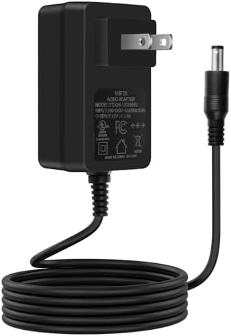 Universal 12 V 2 A AC to DC Power Supply Adapter – High-Efficiency Converter for LED Light Strips, CCTV Security Cameras, and Network Routers – Global Voltage Compatibility (100 V-240 V) with Advanced Over-Current and Short-Circuit Protection for Safe Device Operation