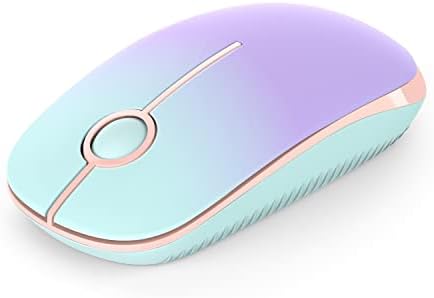 Sleek Vssoplor Wireless Mouse – Ultra-Slim Silent Optical Companion for Laptops & PCs | 2.4 GHz Nano Receiver, Perfect for Quiet Workspaces & Travel | Enhanced Compatibility for Windows, Mac & Linux