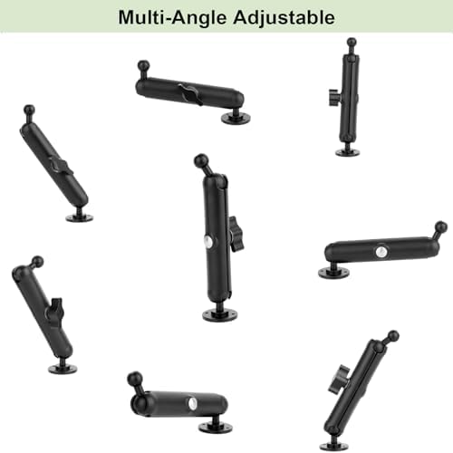 Premium 360° Adjustable Wall Mount Phone Holder – Sturdy Aluminium Alloy Design for Secure Vehicle and Workspace Use – Universal Compatibility for 3.5″ to 7.5″ Smartphones Including i Phone, Nexus, HTC, LG, and Huawei – Enhanced Stability with Durable Drilling Base for Safe Hands-Free Navigation and Optimal Viewing Angles
