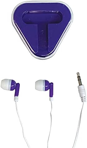 Vibrant GEDDES Raymond Earphones – Pack of 12 Colored In-Ear Headphones with Triangular Case for Enhanced Portability and Compatibility – Ideal for Kids, School Supplies, and Group Activities