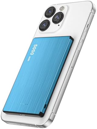 Magnetic Wireless Power Bank – 5000 m Ah Portable Charger with 20 W USB-C PD Fast Charging for i Phone 11-16 Pro/Max/Plus – Ultimate On-the-Go Charging Solution with Enhanced Magnetic Attachment and Seamless Compatibility