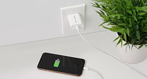 IOGEAR Gear Power Compact 20 W USB-C Charger Duo – Rapid Power Delivery for All USB-C Devices with Enhanced Safety Features and Portability