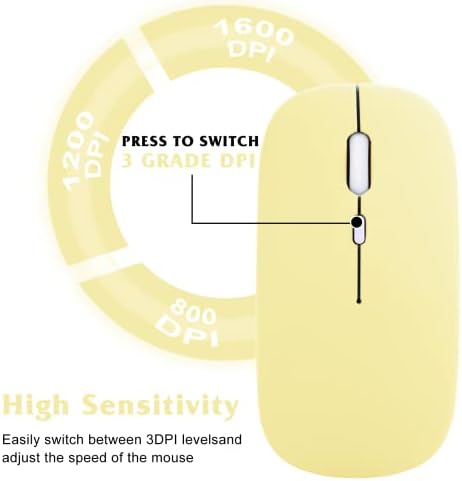 Flamingo Pink Urban X Wireless Mouse – Bluetooth 5.1 Rechargeable Optical Mouse for Laptop, PC, Mac, i Pad Pro & Android Tablets – Ultimate Compatibility, Silent Click & Ergonomic Comfort